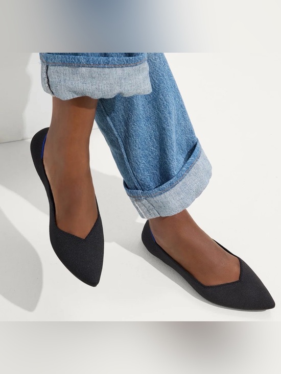 Rothy's Shoes - Rothy’s The Point II Black Pointed Toe Flats Women’s 8.5 Washable